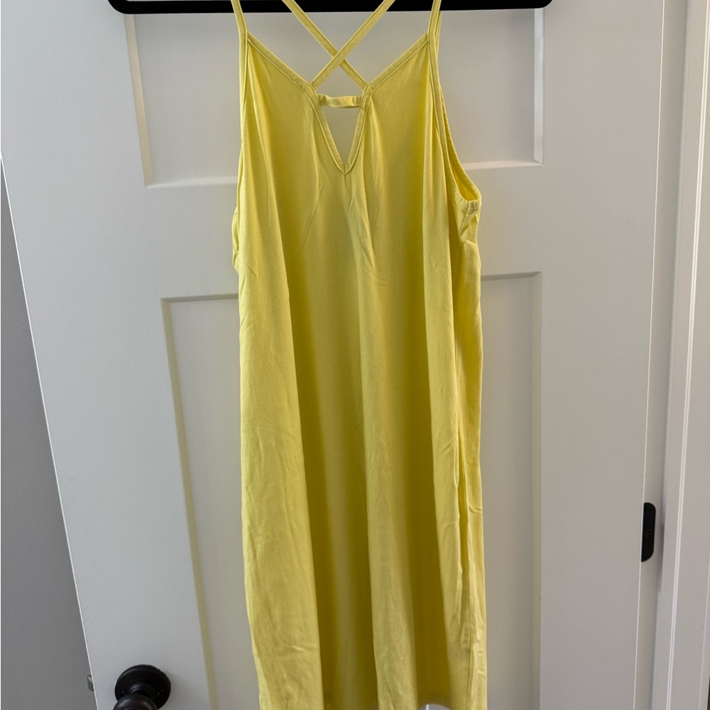 Bobi Los Angeles Yellow Strappy Dress Size S